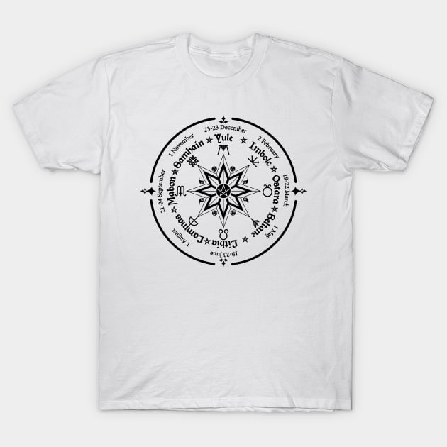 Wheel of the Year T-Shirt by BramCrye